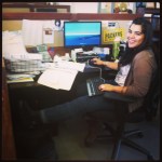 Rocking my sexy boot in the office on casual Friday. 